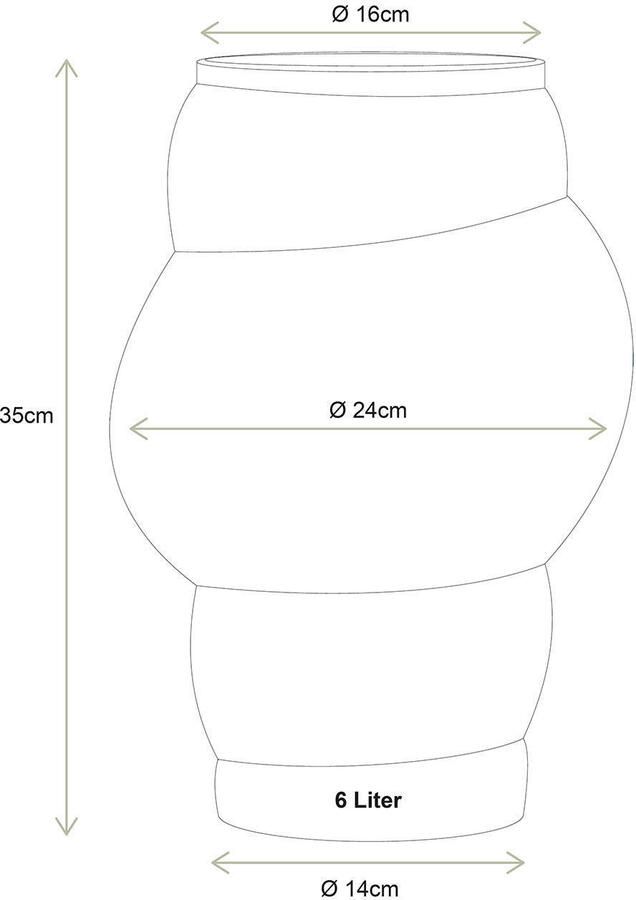 Vtwonen Flower vase Home accessories Glass vase 24x35cm - Foto 2