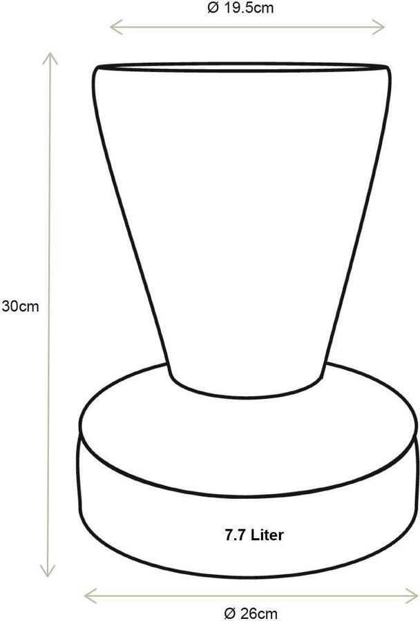 Vtwonen Trumpet Vaas H 30 cm Bruin - Foto 2