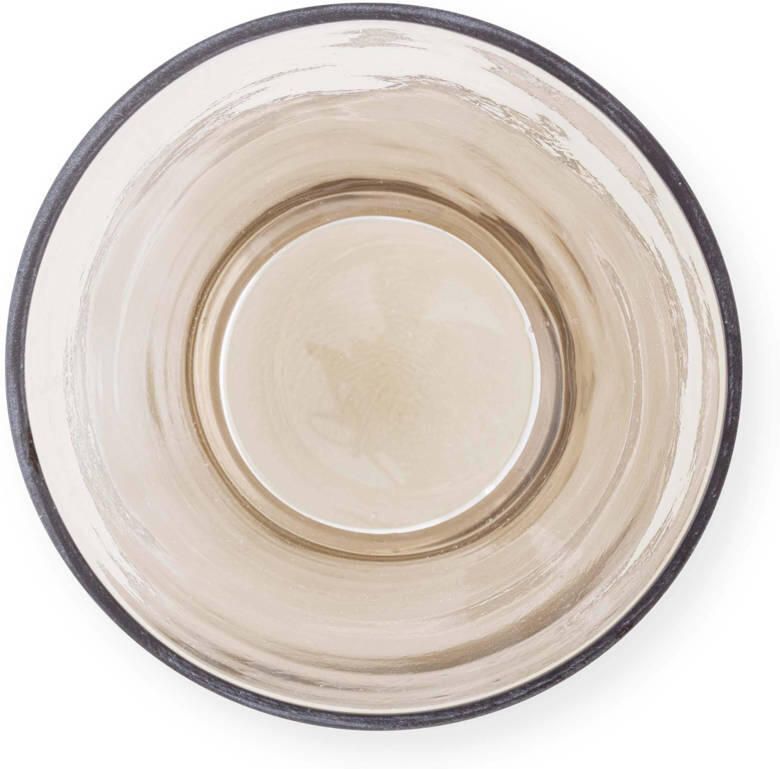 Vtwonen Glazen Trompet Vaas Bloemenvaas Zand 16x19cm - Foto 2