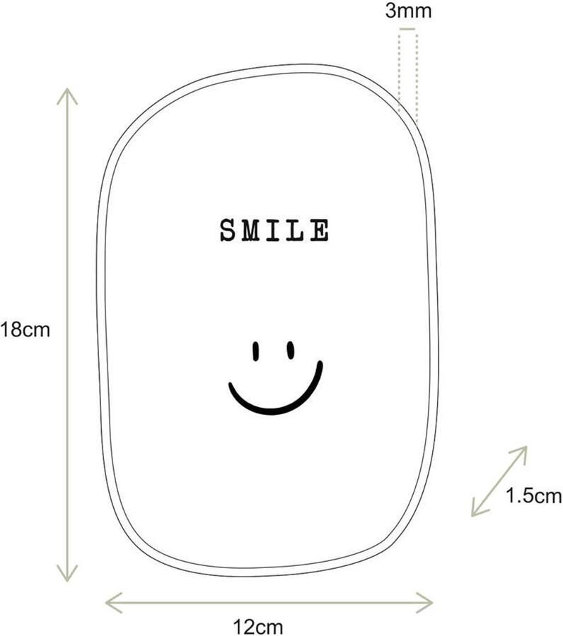 Vtwonen wandhanger Smiley (18x1 5 cm) (18x1 5 cm) - Foto 2