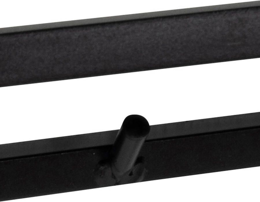 Hioshop Sea kapstok met hoedenplank en 7 haken zwart.