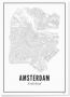 WIJCK. poster Amsterdam City (21x30 cm) - Thumbnail 1