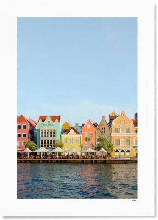 WIJCK. poster Curaçao Willemstad (21x30 cm)