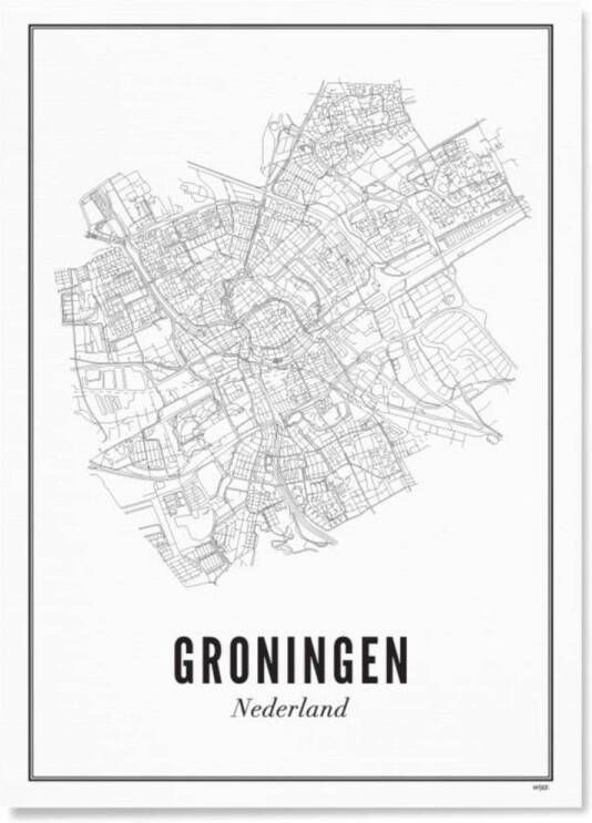 WIJCK. poster Groningen city (50x70 cm)