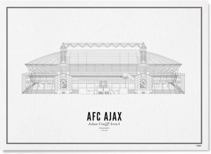 WIJCK. poster Johan Cruijff Arena Ajax (30x40 cm)