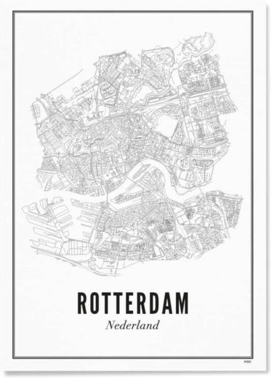 WIJCK. poster Rotterdam city (21x30 cm)