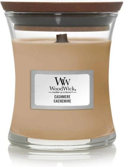 WoodWick Geurkaars Mini Cashmere 8 cm | ø 7 cm