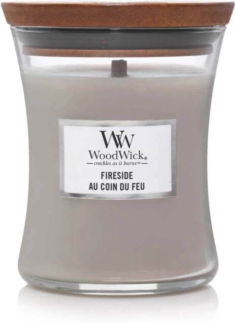 Woodwick Geurkaars Medium Fireside 11 cm ø 10 cm - Foto 2