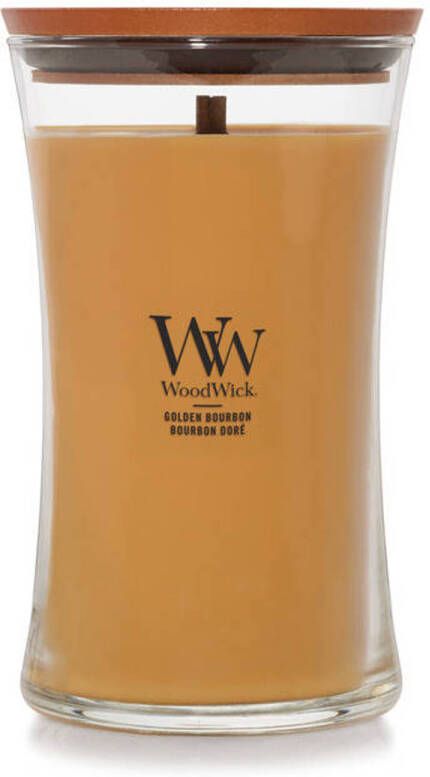 WoodWick geurkaars Golden Bourbon Large