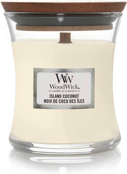 Woodwick Geurkaars Mini Island Coconut 8 cm ø 7 cm