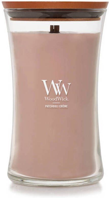 WoodWick geurkaars Patchouli Créme Large
