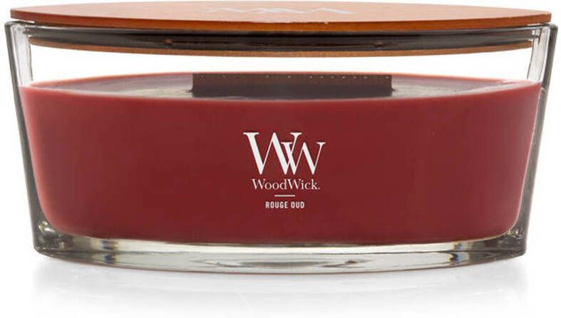 WoodWick geurkaars Rouge Oud Ellipse