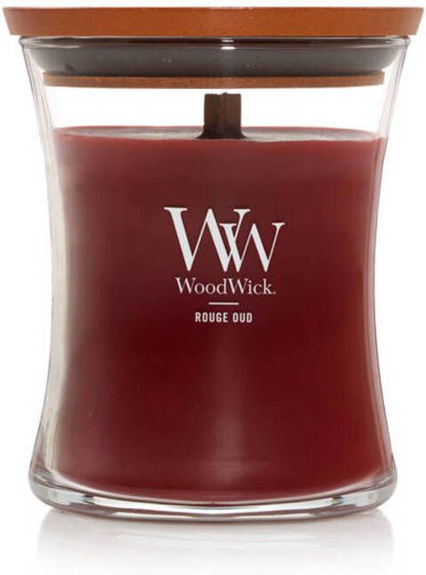 WoodWick geurkaars Rouge Oud Medium