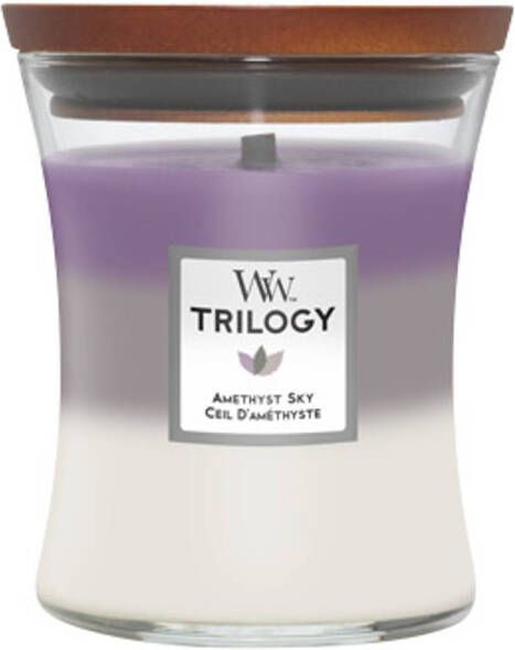 Woodwick Geurkaars Medium Trilogy Amethyst Sky 11 cm ø 10 cm - Foto 2