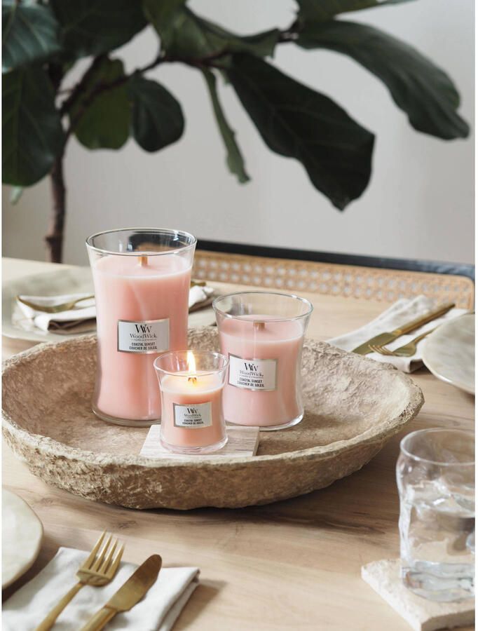 Woodwick Geurkaars Mini Coastal Sunset 8 cm ø 7 cm