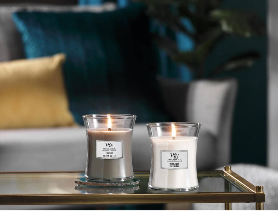 Woodwick Geurkaars Medium Fireside 11 cm ø 10 cm