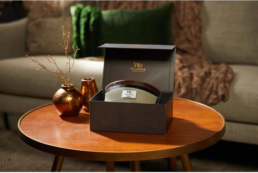 Woodwick Giftset Geurkaars Ellipse Fireside