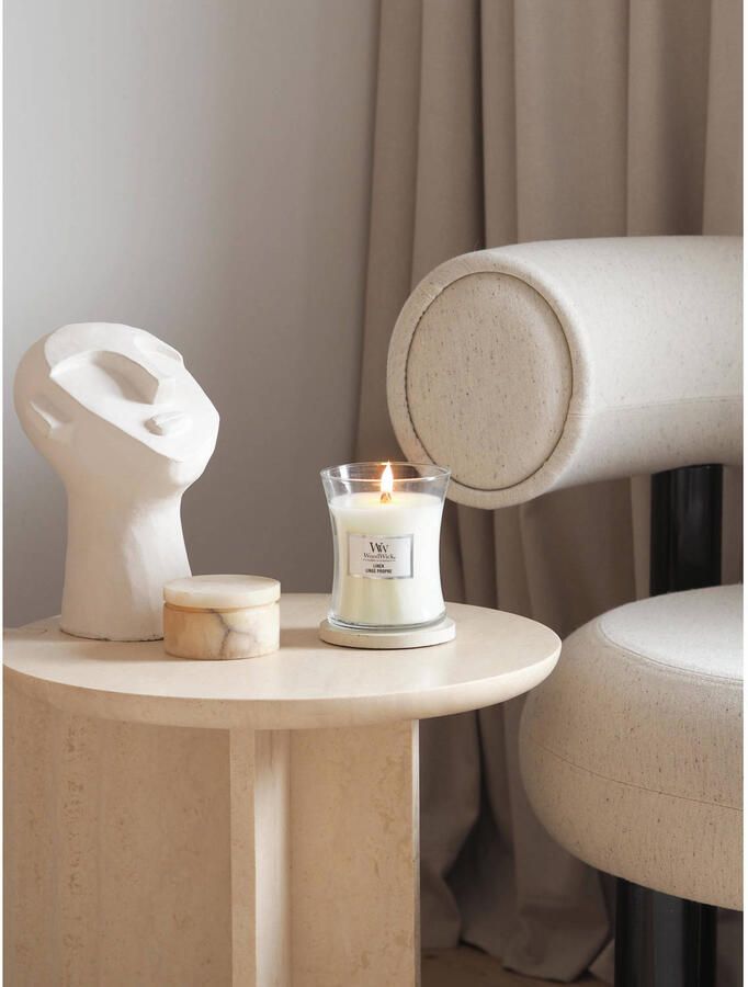 Woodwick Geurkaars Mini Linen 8 cm ø 7 cm