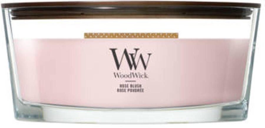 WoodWick geurkaars Rose Blush Ellipse