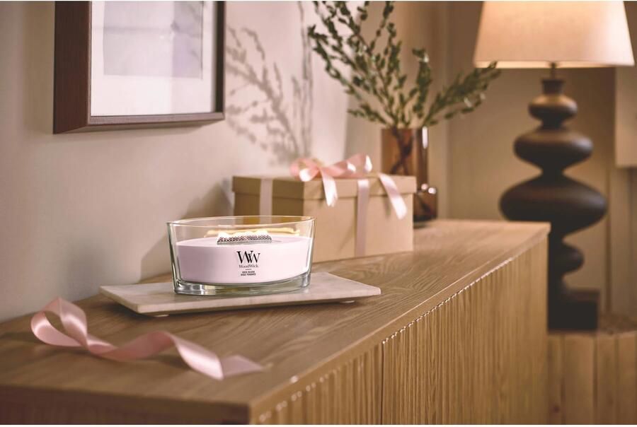 WoodWick geurkaars Rose Blush Ellipse - Foto 3