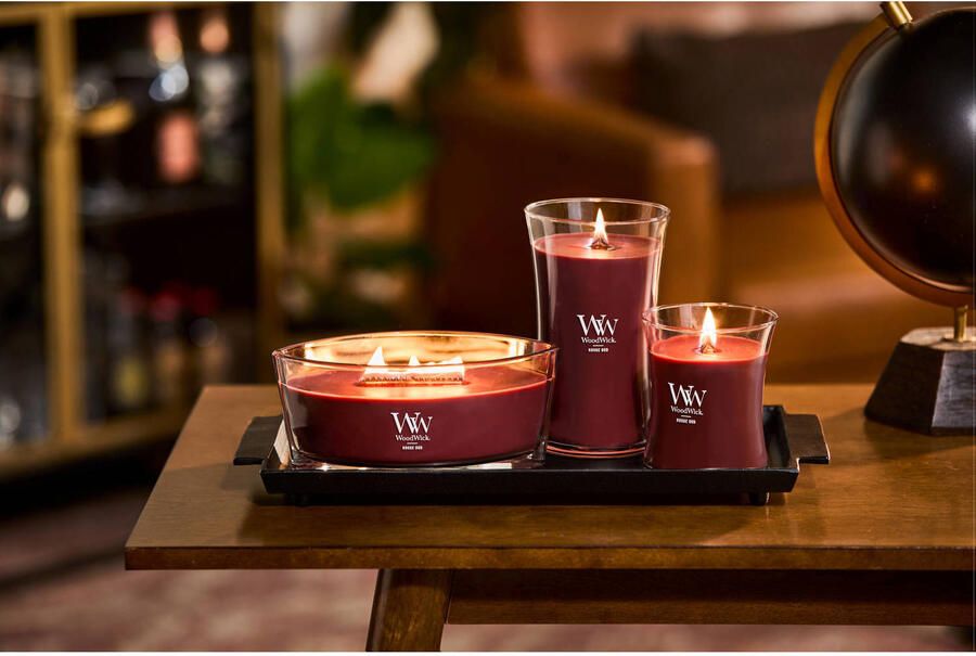 WoodWick geurkaars Rouge Oud Large
