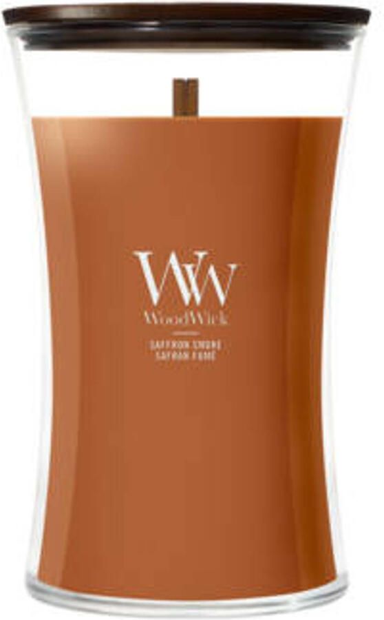WoodWick geurkaars Saffron Smoke Large