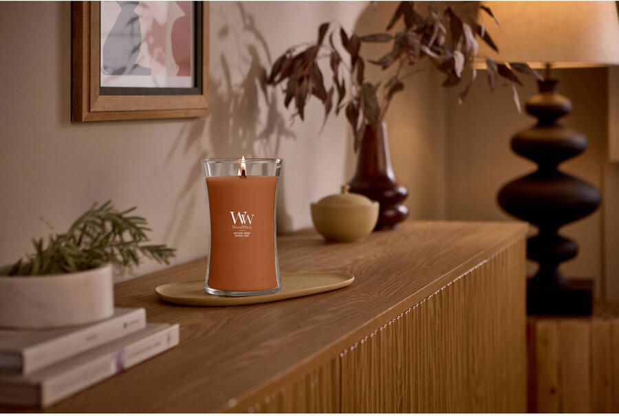 WoodWick geurkaars Saffron Smoke Large - Foto 2