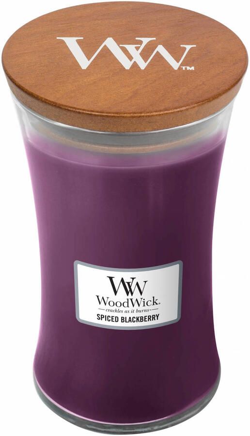 Woodwick Geurkaars Large Spiced Blackberry 18 cm ø 10 cm - Foto 2