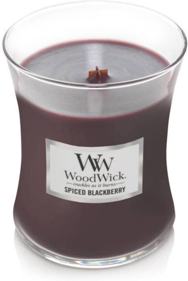 Woodwick Geurkaars Medium Spiced Blackberry 11 cm ø 10 cm - Foto 2