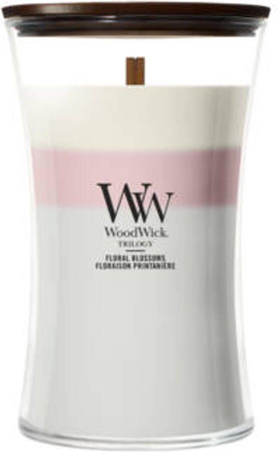 WoodWick geurkaars Trilogy Floral Blossoms Large