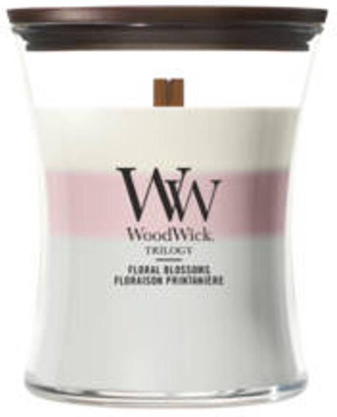 WoodWick geurkaars Trilogy Floral Blossoms Medium