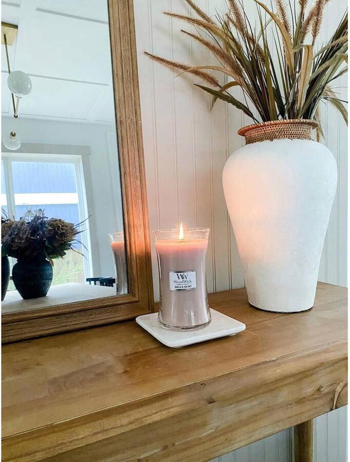 Woodwick Geurkaars Large Vanilla & Sea Salt 18 cm ø 10 cm