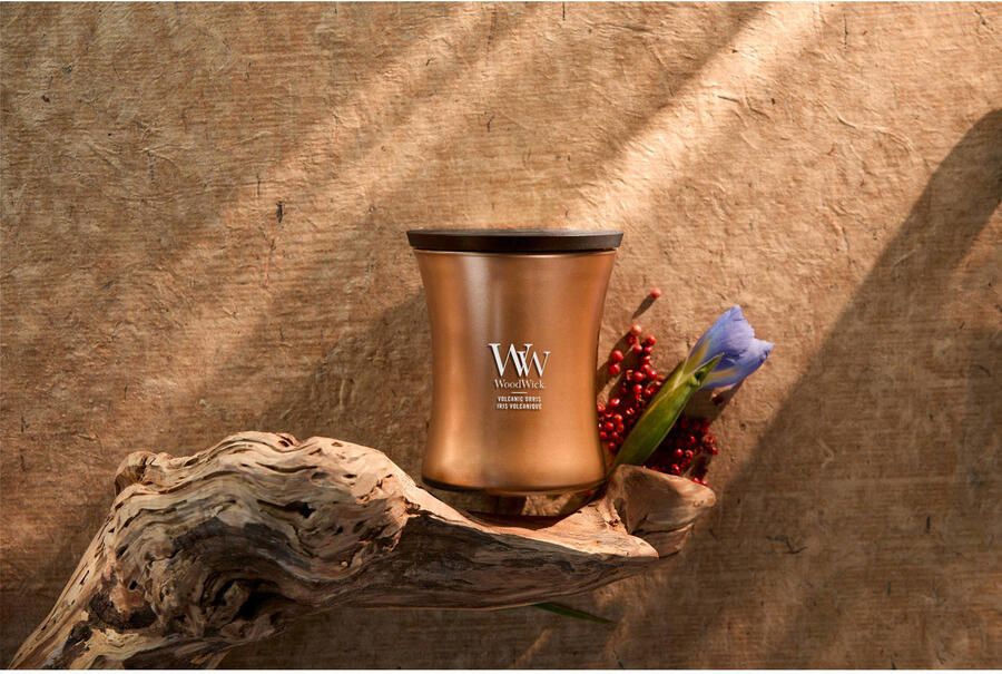 WoodWick geurkaars Volcanic Orris Medium