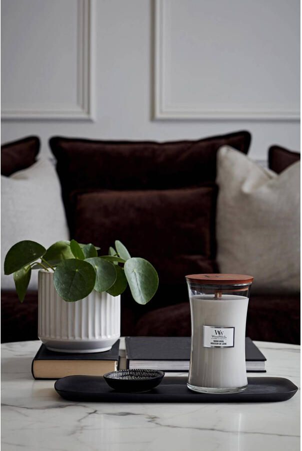 WoodWick Geurkaars Large Warm Wool 18 cm | ø 10 cm
