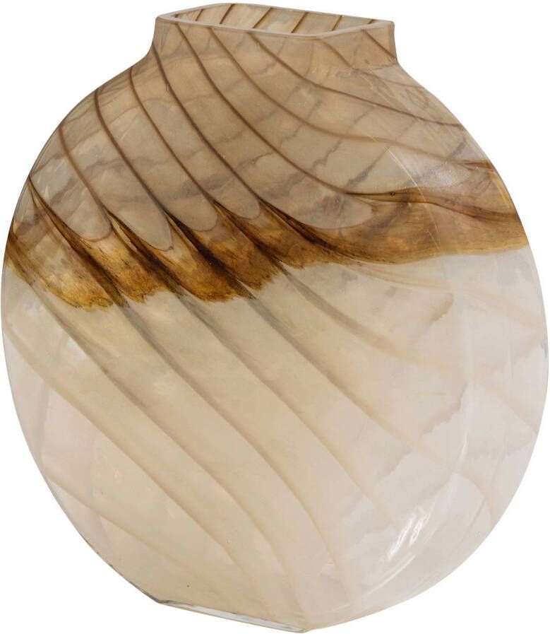 WOOOD Norbert Vaas Handgevormd Glas Bruin 26x25x8