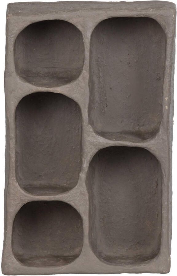 WOOOD Clay Wandkastje Papier Mache Grijs 70x45x23 (70x45x23 cm) - Foto 3