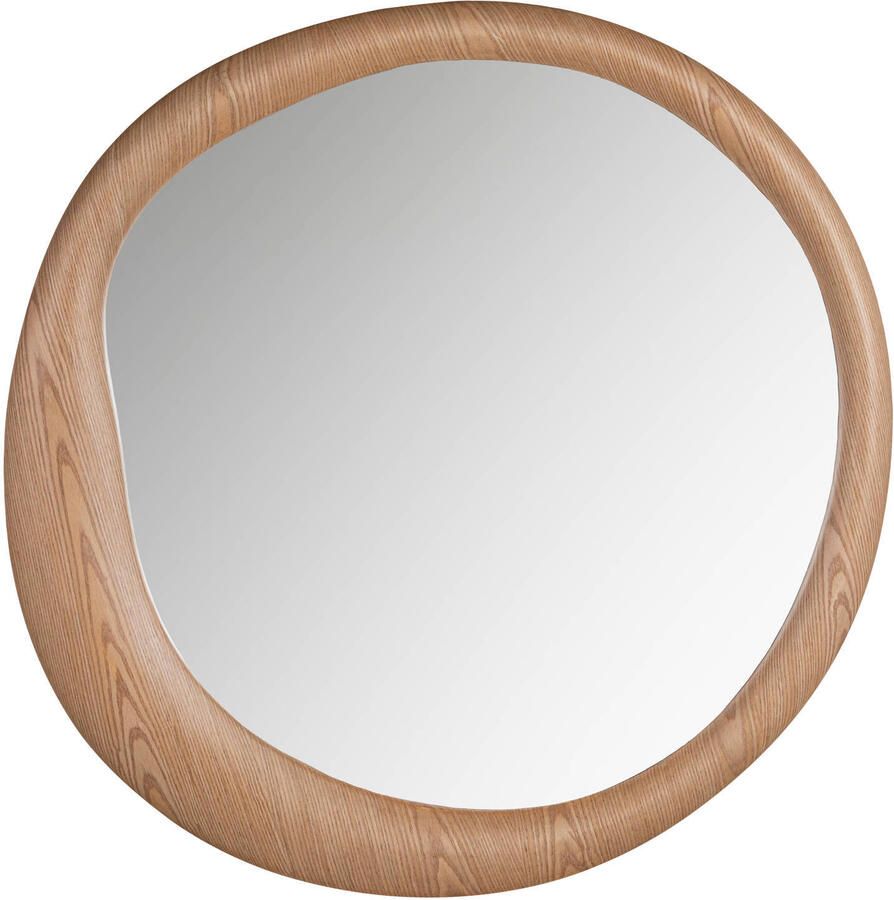 WOOOD Glivon spiegel 100x100 cm hout fineer naturel (100x100x5 cm) - Foto 3