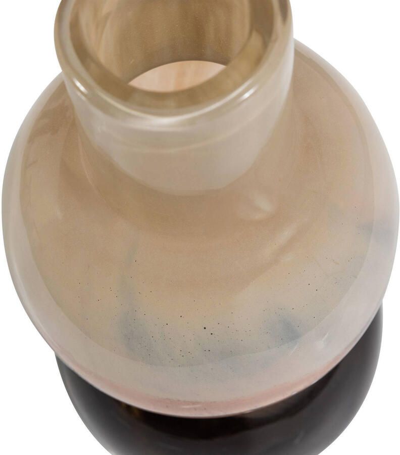 WOOOD Marjon Vaas Handgevormd Glas Bruin 30x14x14 - Foto 3