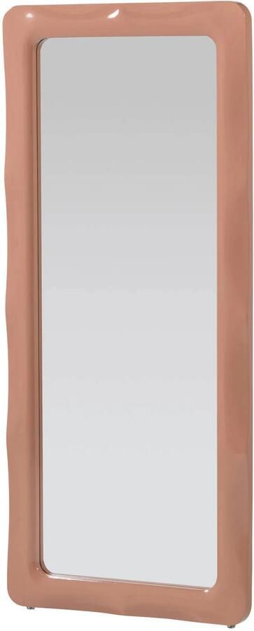 WOOOD Norea passpiegel hout hoogglans oudroze (180x80x5 cm)
