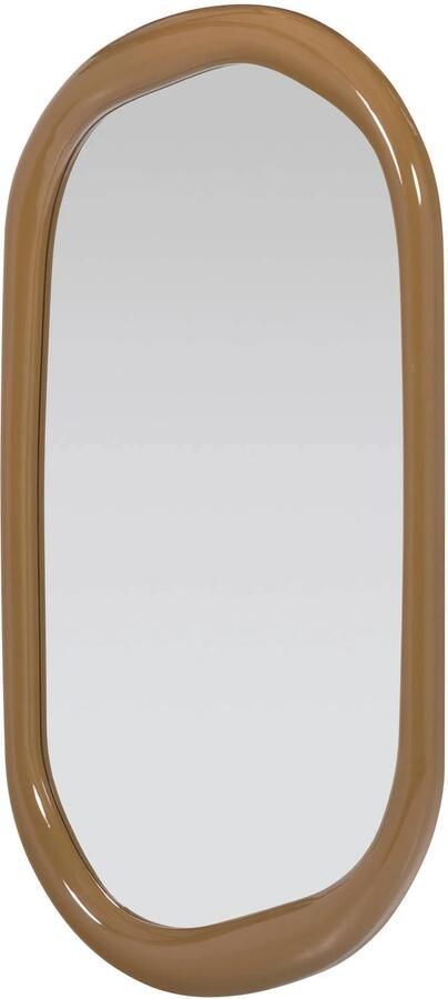 WOOOD Norea spiegel hout hoogglans honinggeel (120x60x5 cm)