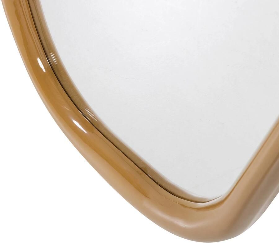 WOOOD Norea spiegel hout hoogglans honinggeel (120x60x5 cm) - Foto 3