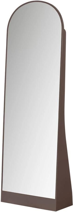 WOOOD Solari passpiegel hout hoogglans donkerbruin [fsc] (175x60x26 cm)