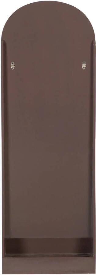 WOOOD Solari passpiegel hout hoogglans donkerbruin [fsc] (175x60x26 cm) - Foto 3