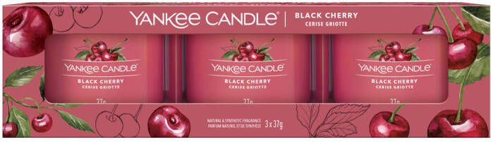 Yankee Candle geurkaars Giftset Black Cherry (set van 3)