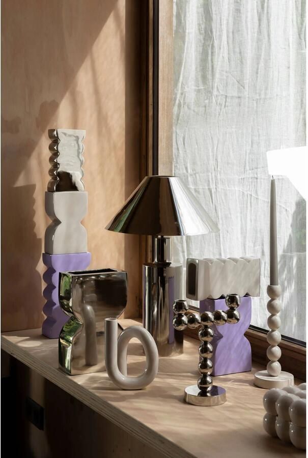 Zuiver Bubbles kandelaar One Shiny Beige - Foto 2