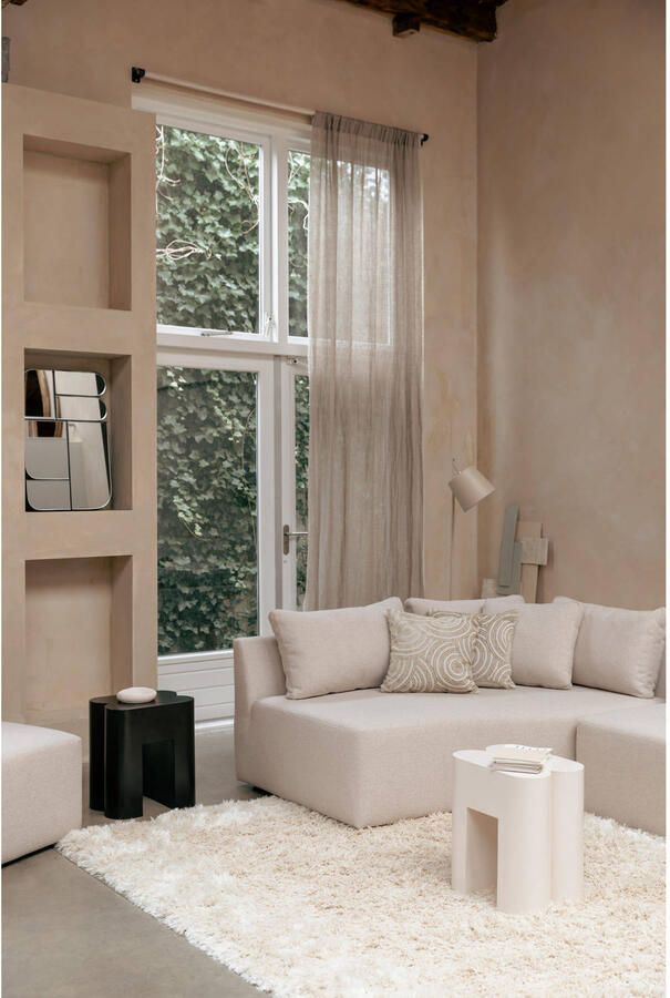 Zuiver Curly Vloerkleed 200x290 Beige (200 x 290 x 6 cm)