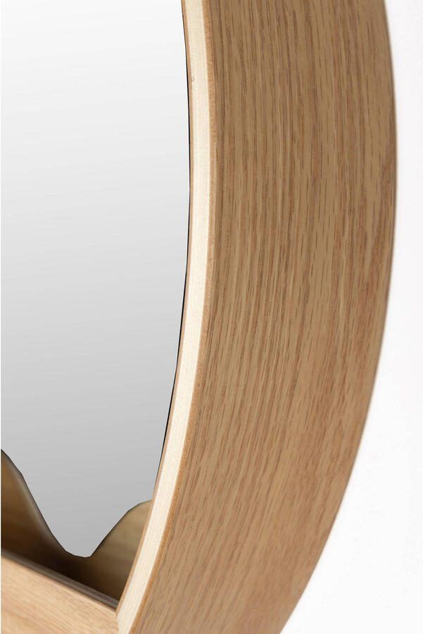 Intens Wonen Zuiver round wall spiegel hout large - Foto 4