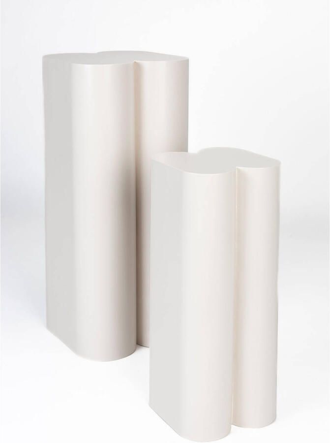 Zuiver Shape Plantenstandaard Plantenzuil binnen (36 x 35 x 80 cm) Set van 2