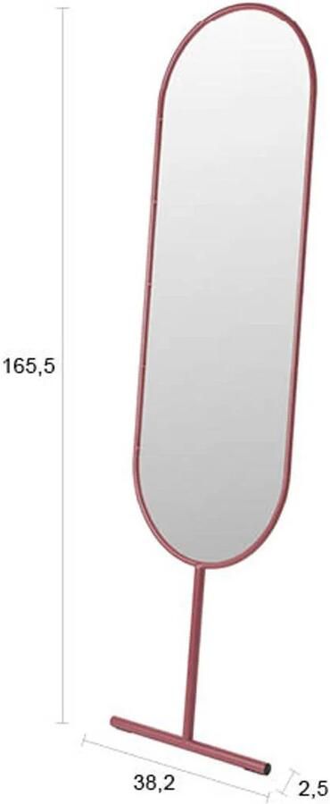 Zuiver Tess spiegel Marsala Red (2.50 x 38.20 x 165.50 cm) - Foto 2
