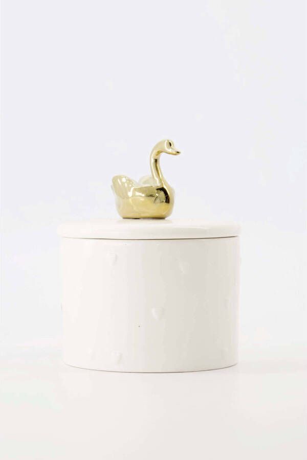 Zusss geurkaars met deksel Zwaan (9.5x7 cm)